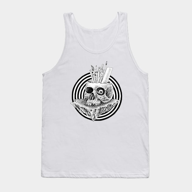 skull drawing tools Tank Top by Inkmoist